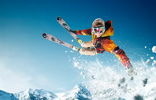 Dévalez les pistes en ski alpin